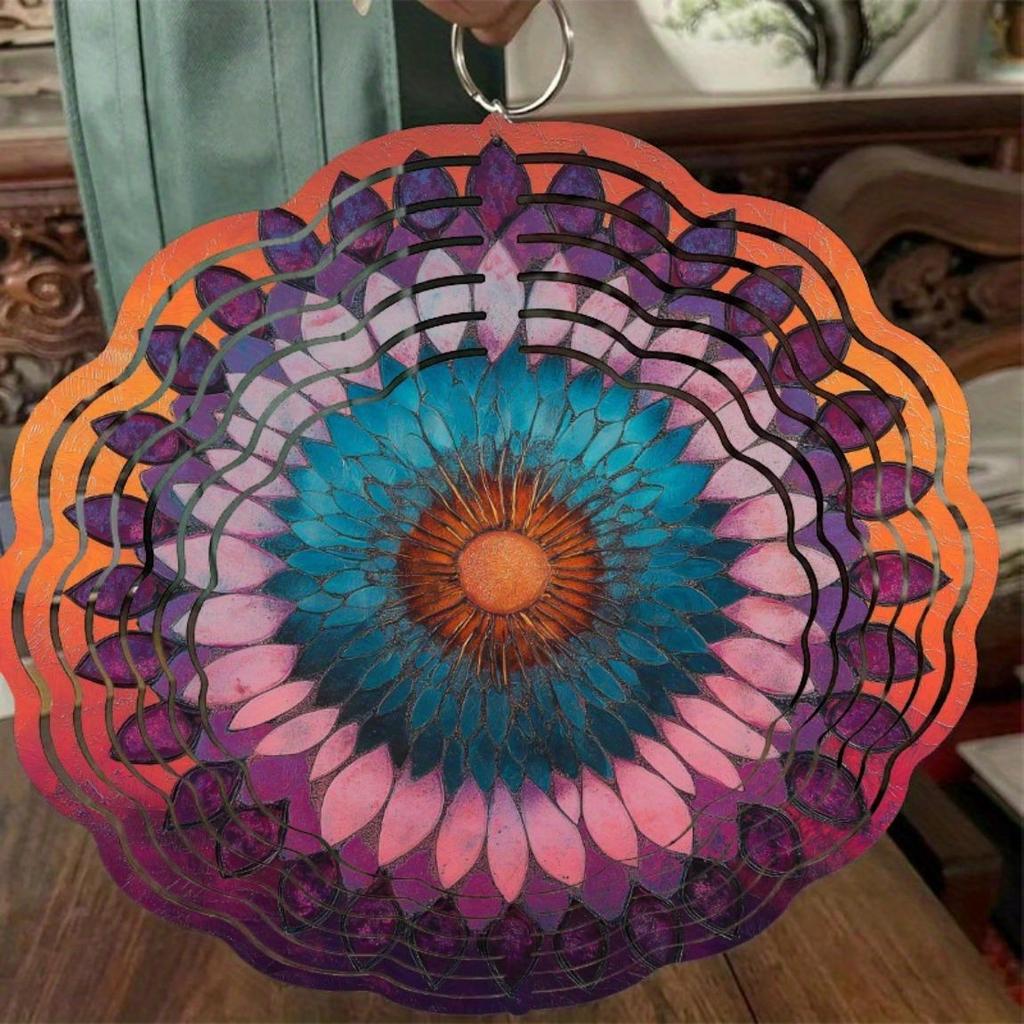 10 Inch Hanging Wind Chime for Garden Balcony Outdoor Decor 360 Degree Rotating Hook No Battery Needed Unique Gift for Friends Family