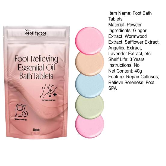 Essential Oil Bath Tablets Repair Calluses & Relieve Soreness And Swelling Body Cleaning