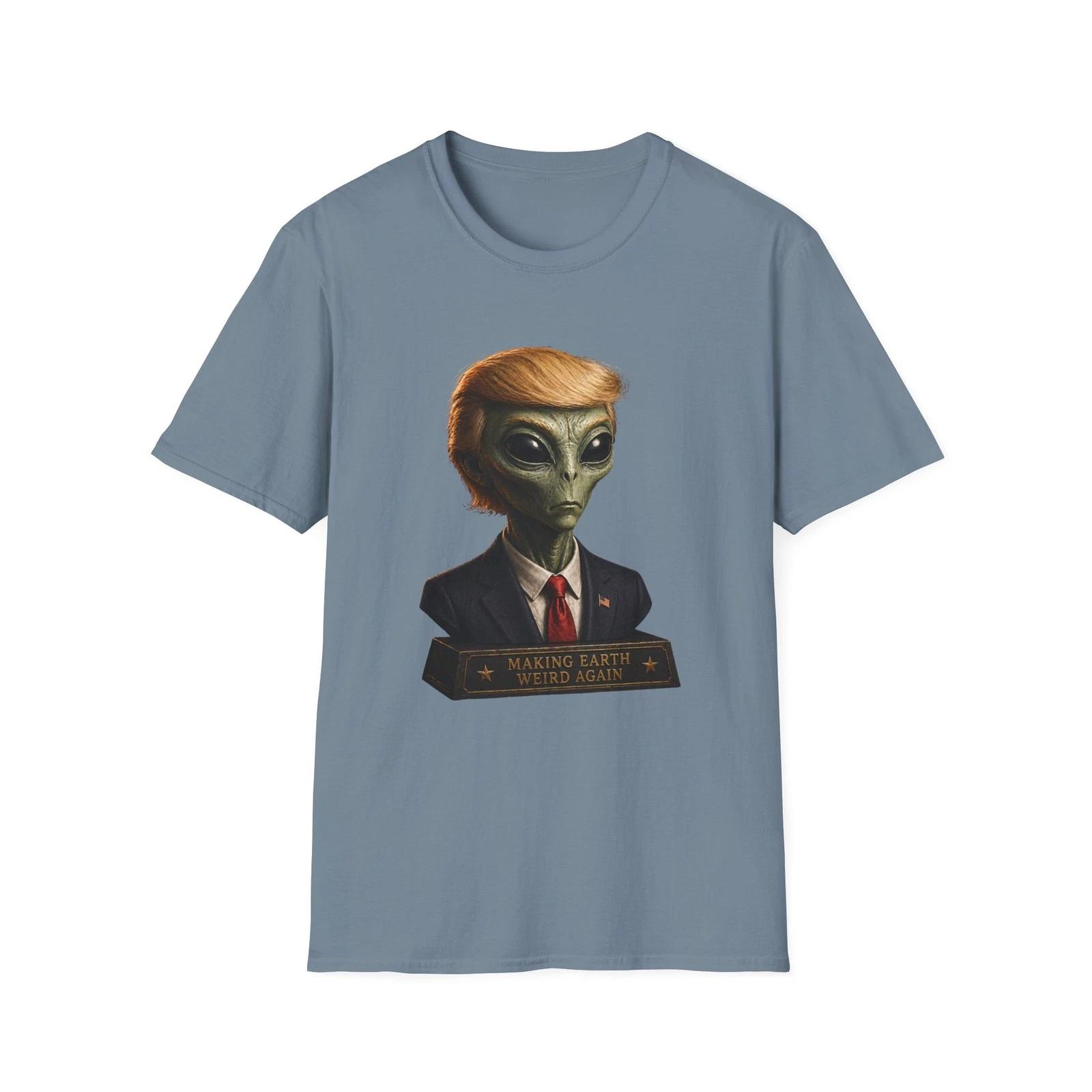 Alien President Portrait Children s Children s T Children s T-shirt | Humanoid Alien in Suit Graphic Tee 160
