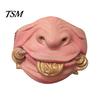 Home Celebration Accessories Latex Halloween Half Face Masque for Adults, Scary Horror Party Comfortable Cushion with Elastic Strap Cosplay, Carnival