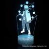 Naruto & Uchiha 3D LED Night Light – Seven-Color Touch Desk Lamp Gift