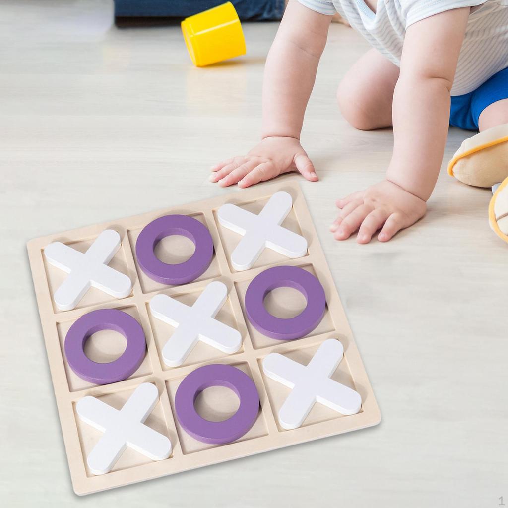 Toe 30x30x1.5cm Family Board Game Xoxo Chessboard for Adults