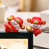 Mini Resin God Of Wealth Figurine, Funny Computer Decor, 3D Craft Sculpture, Tiny Cute God Of Wealth Statues For Car Dashboard
