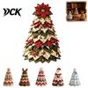 Festive Party Supplies DIY Quilted Christmas Tree Kit, Handmade Fabric Tabletop Decoration, Holiday Hanging Ornaments Craft Project for Home