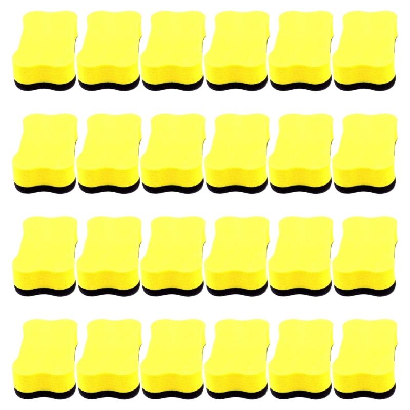 24 Pcs Colorful Bone Shape Erasers Magnetic Dry Erases Board Eraser Whiteboard Eraser For Teachers Students