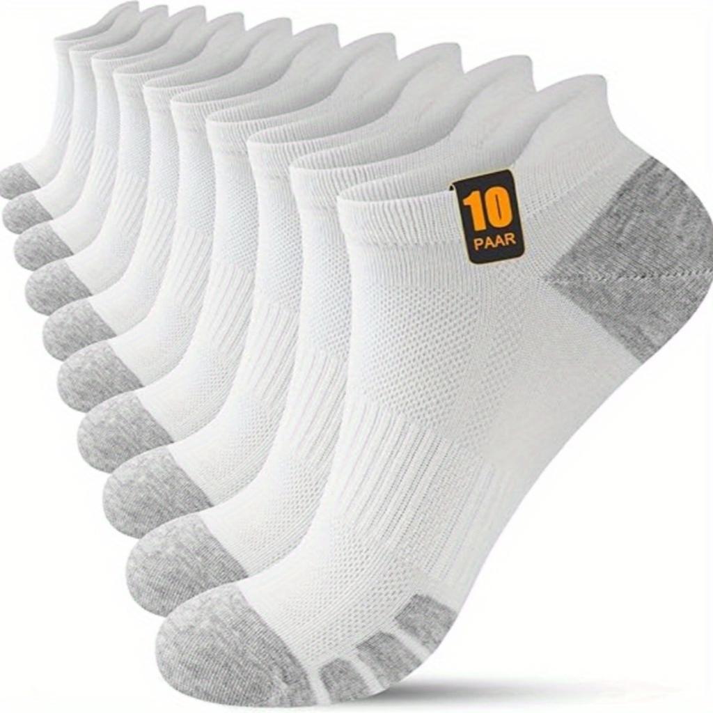 Męskie skarpety codzienne o niskim kroju - Oddychające, amortyzowane i wygodne, w czystych kolorach odpowiednie do noszenia na co dzień