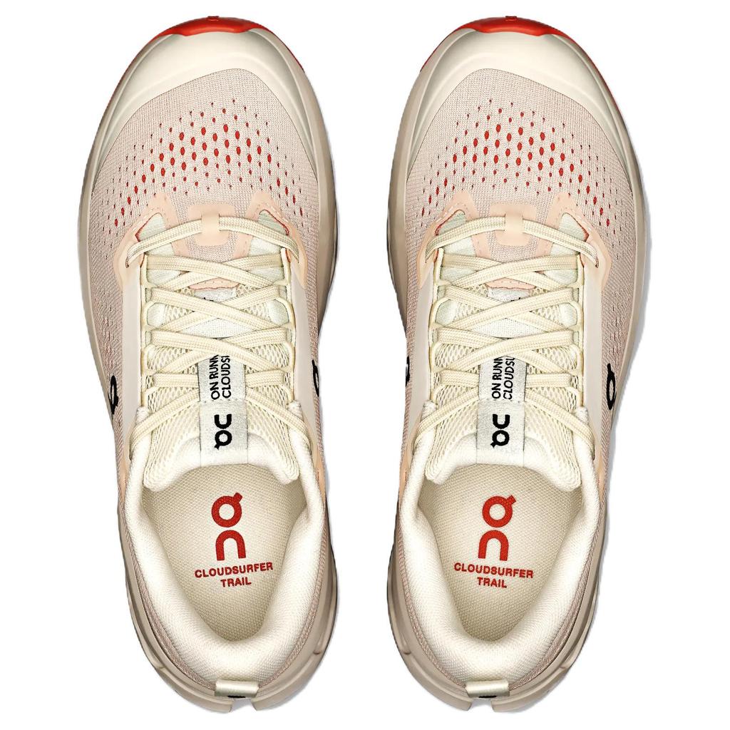 On Cloudsurfer Trail 2 Comfortable Versatile Durable Low-Top Running Shoes Women sneaker Light-Red 3WF30103297