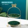 Multi-Tier Glass Dessert Stand Afternoon Tea Cake Serving 8/10 Inch 2-3 Layer Snack Display Rack Minimalist Luxury Style