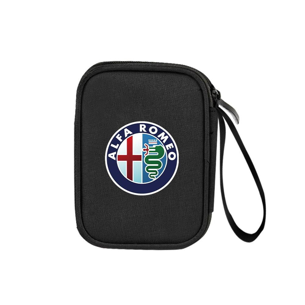 

For Alfa Romeo 1pc Car digital Supplies Storage bag USB Cable Storage Box For Alfa Romeo Giulietta GT 159 147 156 Mito Brera Giu 1PC
