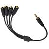3.5mm Audio Cable, One Point Four Extension Cable, DC3.5 Stereo Male, Divided Into 4 DC3.5 Stereo Female,Level 3