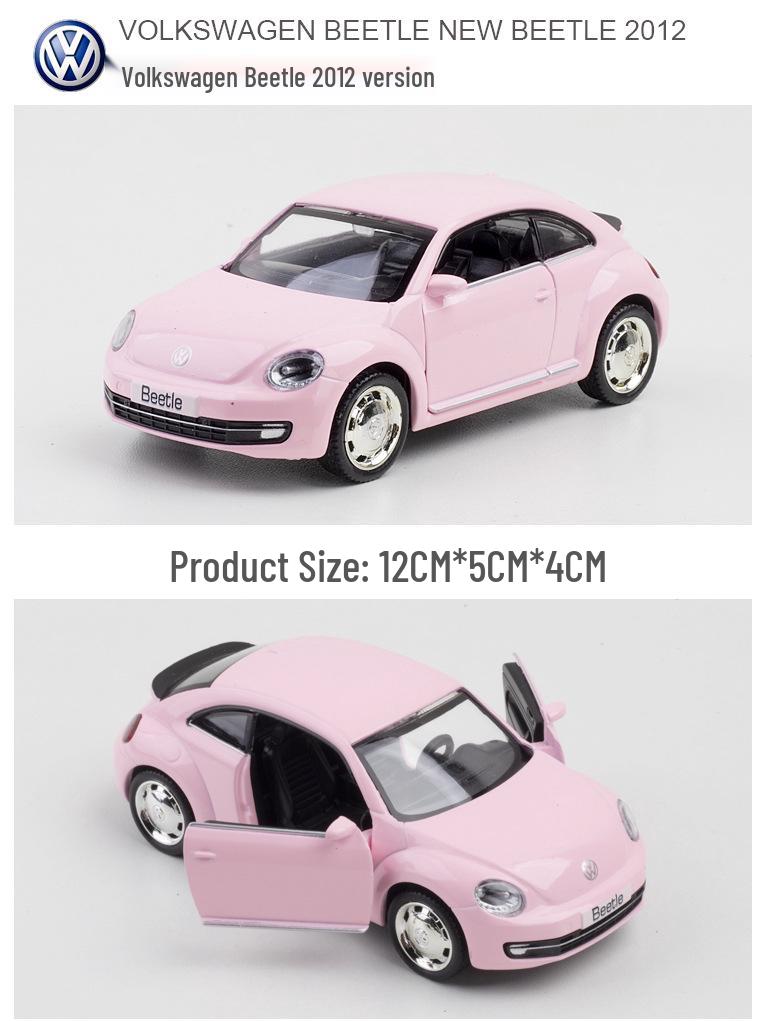 1:36 Pink Alloy Sports Car Model - Children's Toy Ornament