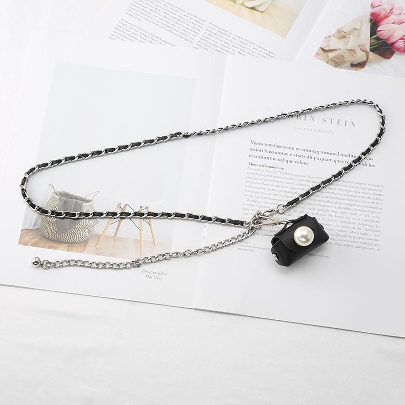 Metal Waist Chain Accessories Women'S Chain Belt Decoration Matching Skirt Dress Mini Bag