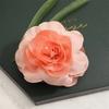 Chiffon Flower Hair Clip, Peach Half-up Hair Clip, Hair Clip