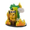 Neues MOC This is Fine Hund Baustein Modell Cartoon Feuer Meme Vignette Jagdhund Steine DIY Montage Spielzeug Kinder Geburtstagsgeschenke