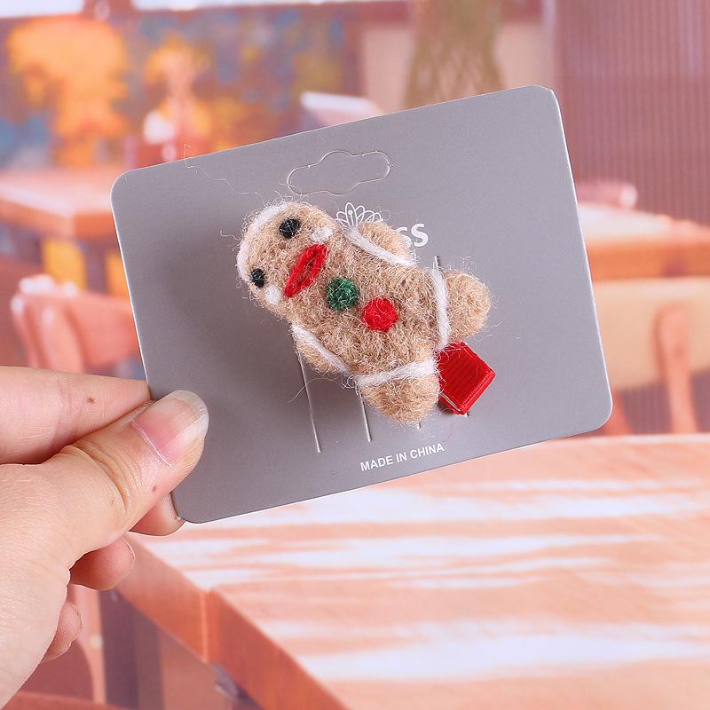 Christmas Kids' Hair Accessories: Fluffy Antler Clips, Santa Hats & Snowman Designs