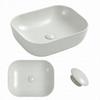 Bella Countertop Washbasin 50.5X40.5 CM Oval Light Grey Matt
