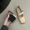 Fashion Square Toe Women Ballet Flats Shoes Fashion Shallow Elastic Band Spring Autumn Ladies Comfort Soft Sole Ballerina Shoes