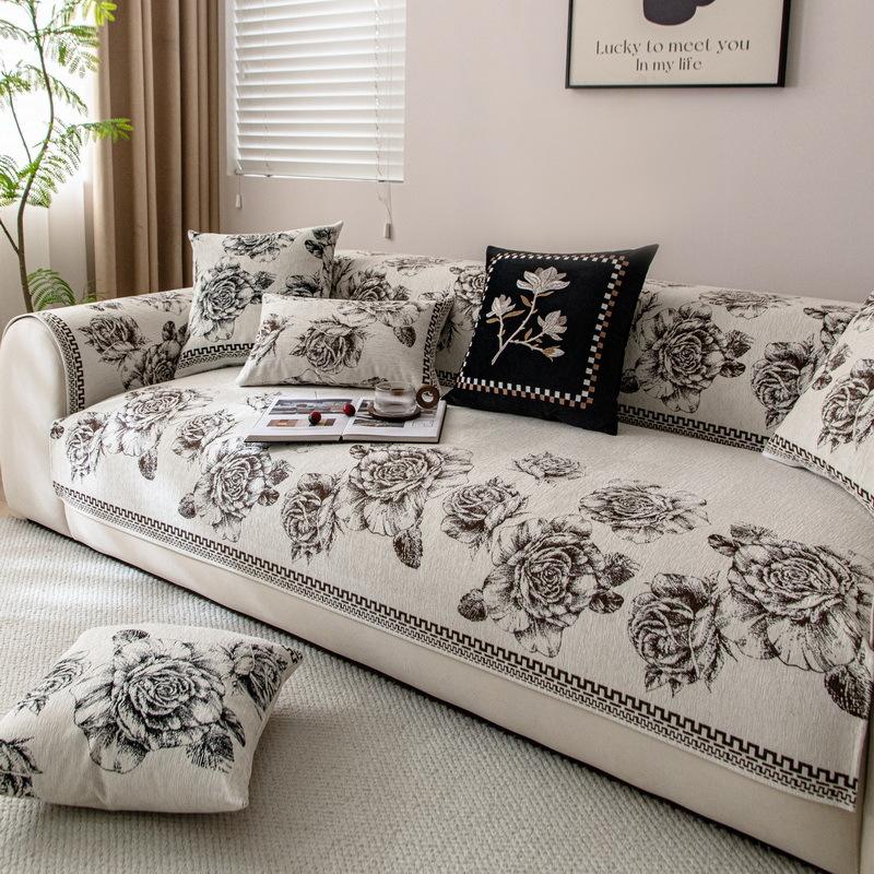 

Chenier Thickened Sofa Cushion Autumn And Winter New Four-Season Universal Non-Slip Advanced Sense Straight Row Sofa Seat Cushion 70*70cm