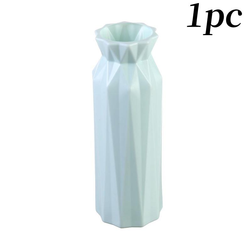 1/2Pcs Nordic Style Flower Vase Water Ripple Plastic Flower Pot for Home Living Room Party Wedding Desktop Decoration Ornament