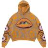 Amerikan Punk Kurukafa 3D Baskılı Kısa Kapüşonlu Sweatshirt Bol Kesim Erkek Kadın Sokak Giyimi