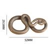 Solid Copper Snake Figurine Zodiac Serpent Ornament Desktop Feng Shui Model Collection Statue Brass Crafts New Year Gifts