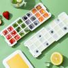 New pressing ice tray household ice cube mold easy to fall off ice storage ice box ice cube divine device silicone ice tray