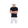 Emporio Armani Solid Color Half Button Eagle Logo Embroidered Cotton Short Sleeve Polo Shirt Men Polo Shirts Navy-Blue 3R1F67-1JCYZ-09K1