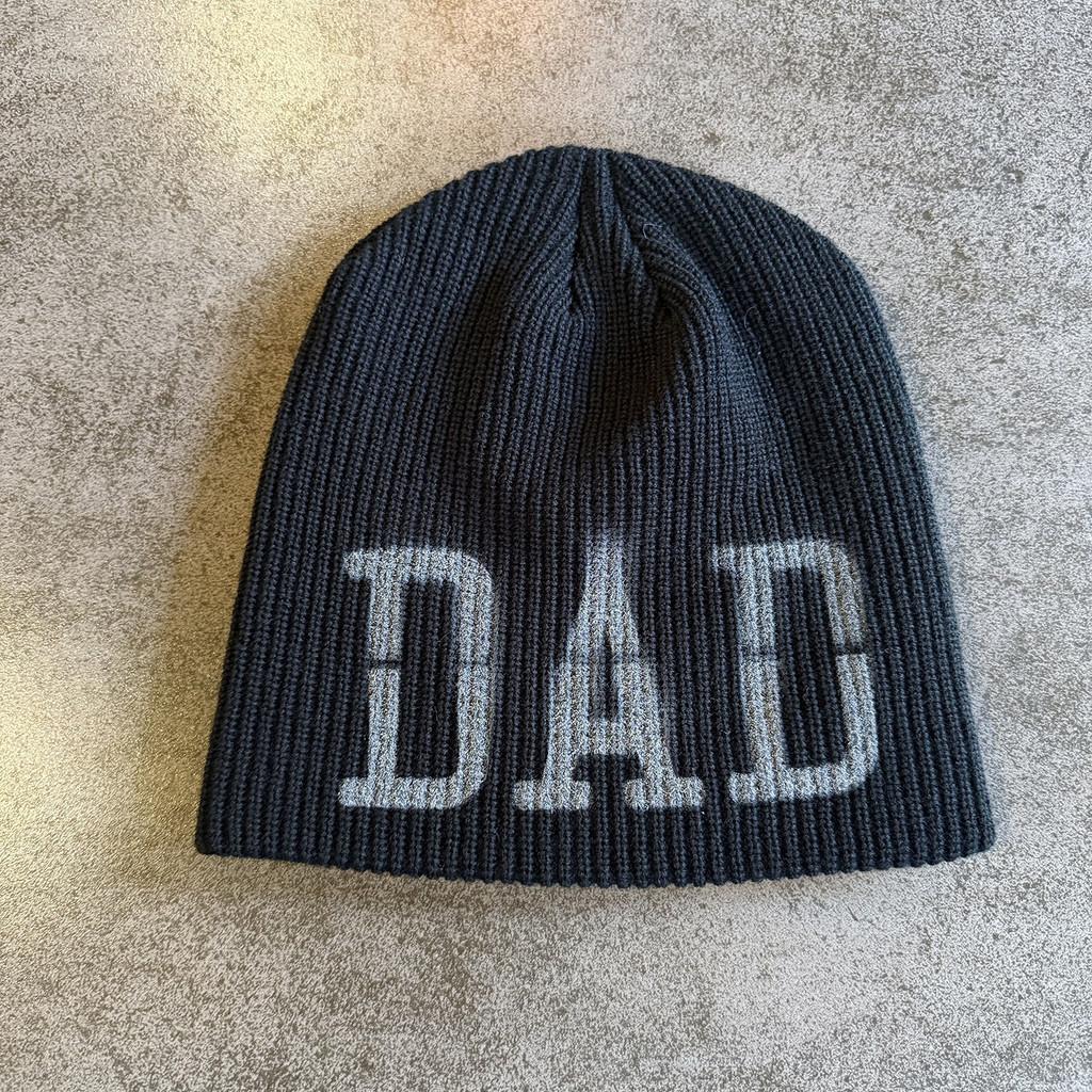 Knit Hat For Men Women With Handdrawn Alphabet Print Warm Street Style