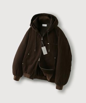 Mood Inside Faded Work Hooded Blouson_Brown