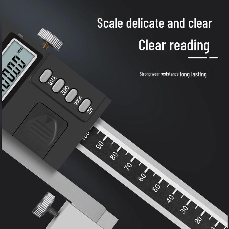 High Precision Digital Height Gauge Instrument, Industrial Grade, Ruler Range 0-200/300/500mm