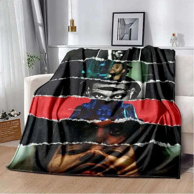 Manta de Franela de Peluche The Weeknd para el Cantante The Weeknd Manta Suave para Sofá Cubierta de Cama Oficina