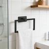 Square Towel Holder Wall Mounted Hand Towel Rings Bathroom Storage Hanging Rack Rustproof Hardware Easy to Install