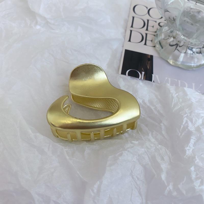 Women's Small Metal Hollow Out Claw Clip - Shark Style Hairpin for Back of Head