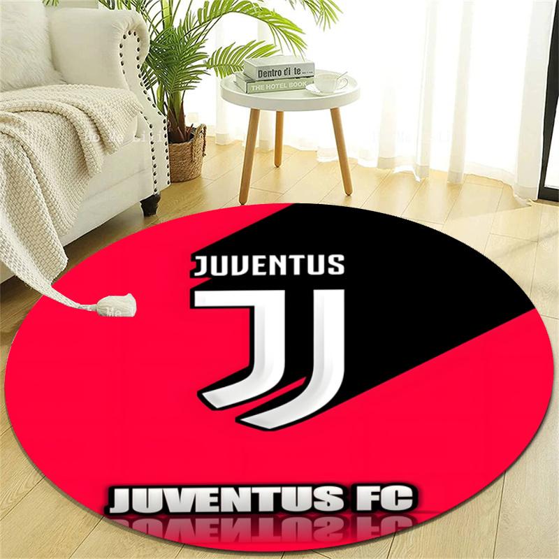 Personalized Juventus Round Chair Office Rug - Perfect for Mat, Office Chair & More - Ideal Gift for Birthdays and Holidays