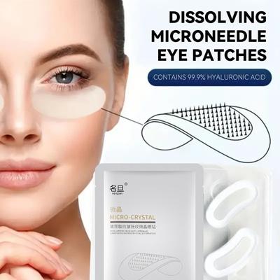 Eye Patch, Micro Needle Hyaluronic Acid Soluble Dissolving Microneedle Under Eye Patch