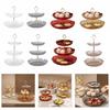 Space Saving Dessert and Snacks Holders Multilayer Cake Stand Plastic Dessert Display Stand for Durability and Styles