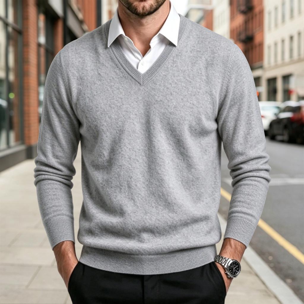 Maglione Pullover in Maglia da Uomo Autunno Inverno, Top Casual Quotidiano per Casa e Uso Esterno