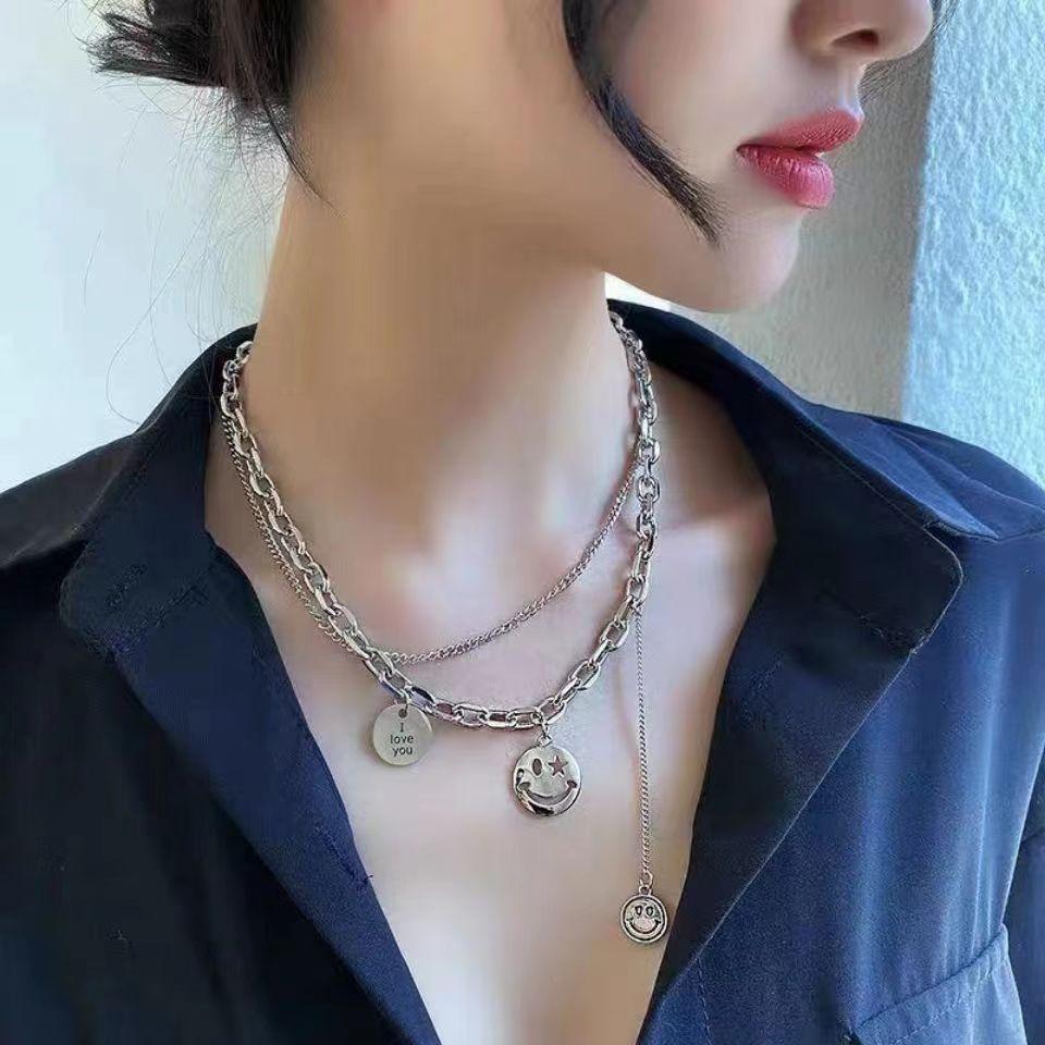 New pearl necklace women's light luxury niche versatile sweater collarbone chain premium love butterfly pendant