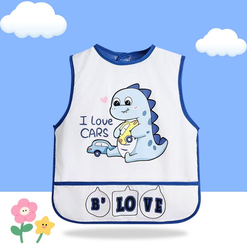 Waterproof Children's Sleeveless Smock for Toddlers - Baby Bib and Clothing Protector
