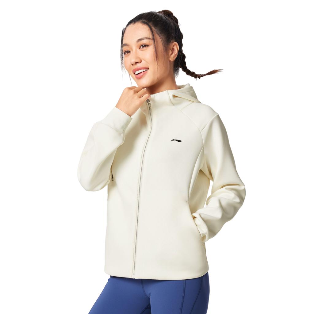 Li Ning Fitness Series Workout Clothing Women's Mother Of Pearl White AFDVC10-2
