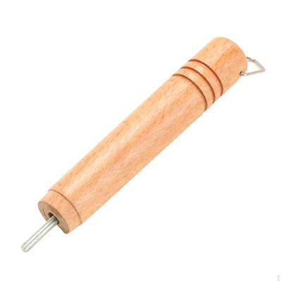 Replacement Handle Wood Pot Portable with Screw Removable Grip for