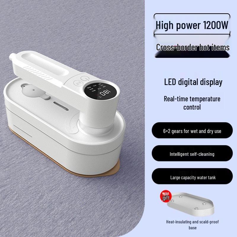 Portable Dual-Use Garment Steamer & Iron