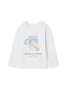 Washing Animal Long PKCT261480 BLU 90 [KIDS] One-Point T-Shirt