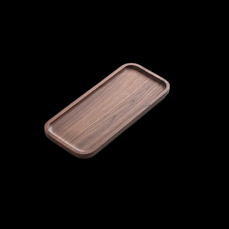 Rechteckiges Serviertablett aus nordamerikanischem Schwarznussbaum