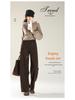 Women's Urban Wool Blend Fleece-Lined Wide-Leg Trousers: Autumn 2025 Bestseller for Comfortable Casual Commutes