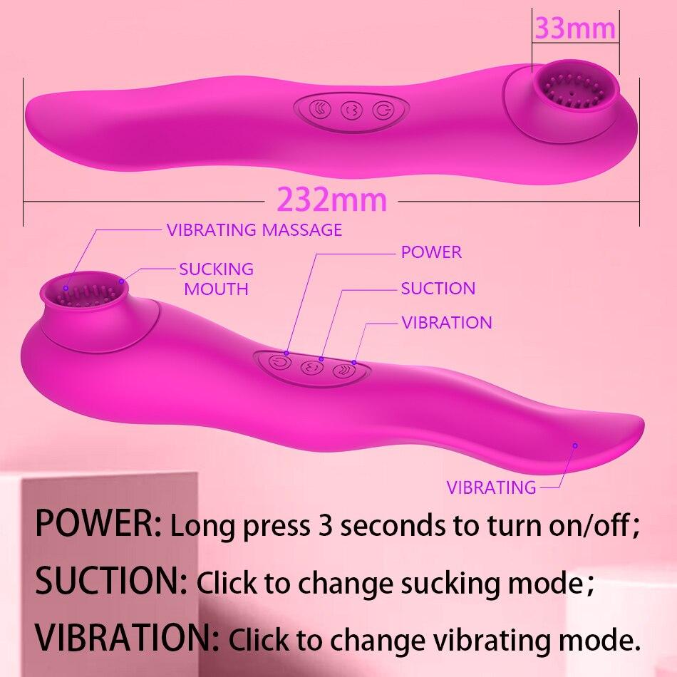 USB-Aufladung Saugzunge Vibrator Klitoris Stimulator Produkte Waren Sexspielzeug für Erwachsene 18 Frauen Weiblicher Masturbator Shop