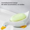 2Pcs Soap Dish Self-draining Design Easy To Clean Cartoon Duck