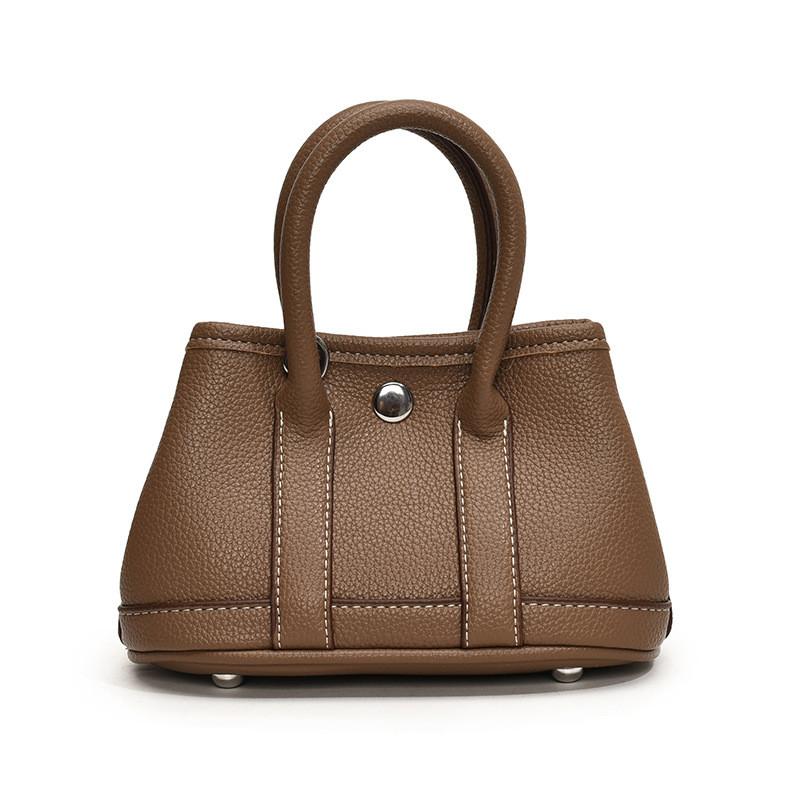 Stylish Korean Minimalist Unisex Kids Shoulder Bag Trendy Solid Color Tote