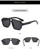 New European and American Retro Double-Beam Men's Square Sunglasses - Fashionable for Driving and Business