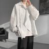 2025 Spring and Autumn Pu Handsome Coat Men's Ins High Street Fashion Brand Hong Kong Style Japanese Harajuku Style Korean Style Trendy Loose Jacket